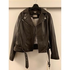 Soia & Kyo brown leather jacket